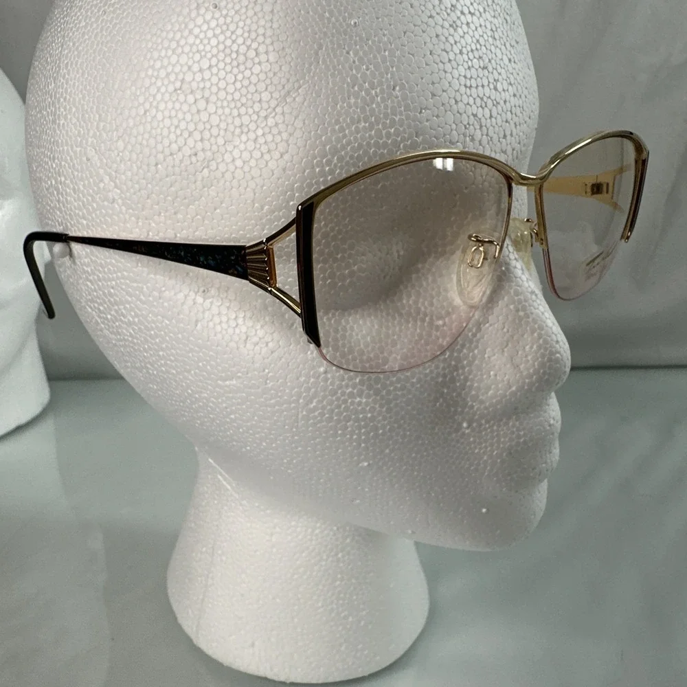 Tura Mod-465 TEA Vintage 80's Womens Eyeglasses 57-14-135 Grandmacore- New